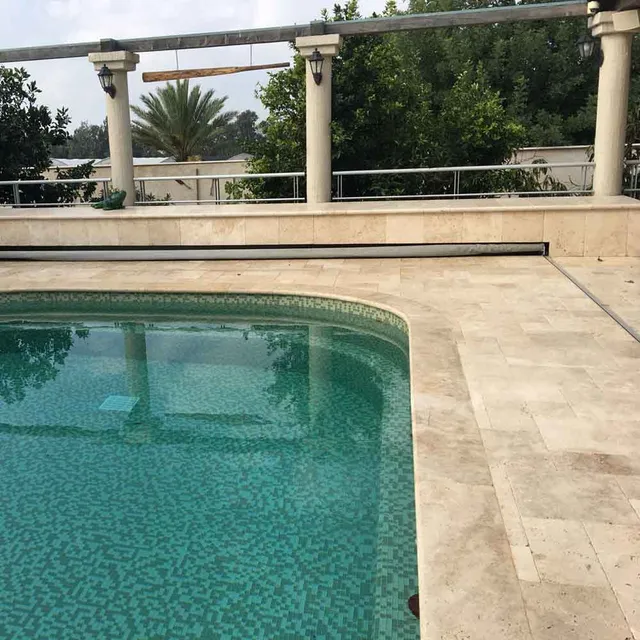 ריצוף אבן טרוורטין בז' מכובס 4 מידות