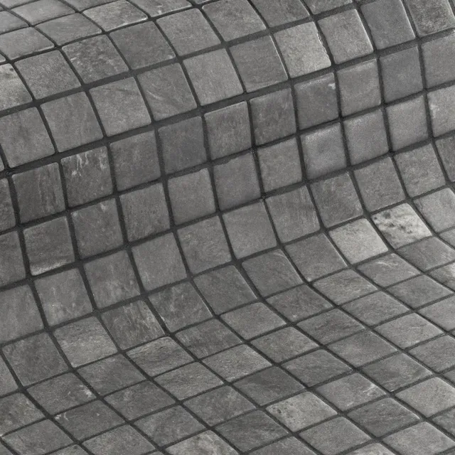 אריח פסיפס זכוכית מט 2.5×2.5 – Phyllite | סדרת ZEN מבית Ezarri